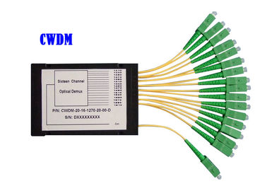 8CH 16CH 32CH CWDM DWDM الألياف مسك الغزال وحدة Demux البصرية ABS 1260 ~ 1620 ديسيبل