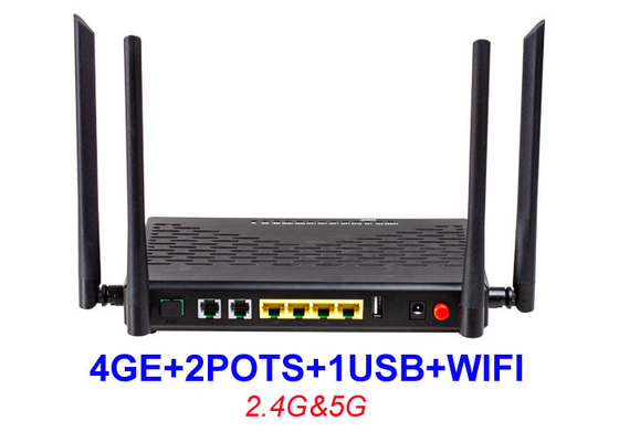 مزدوج النطاق Ftth ONU معدات HGU 4GE 2 الأواني WIFI 2.4G 5G 1 USB EPON XPON ONU KEXINT